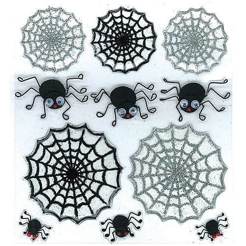 Stickers Jolee's Boutique Cute Spiders & Webs