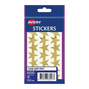 Stickers Avery Gold Stars