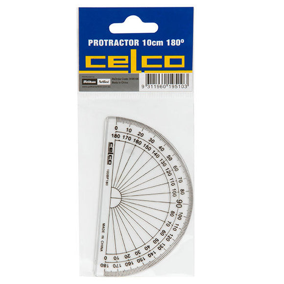 Protractor Celco 10cm 180 Degrees