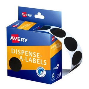 Stickers Avery Black Dispenser Dots