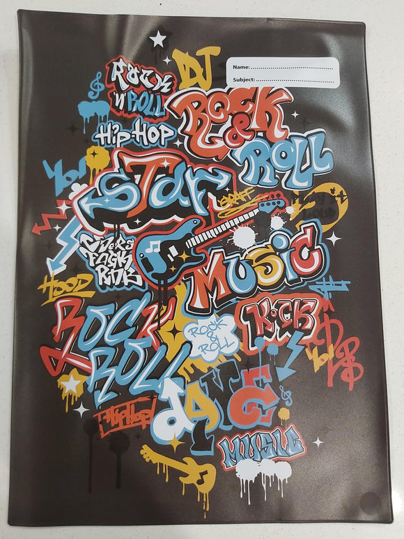 Book Cover Scrapbook Spencil Music Graffiti