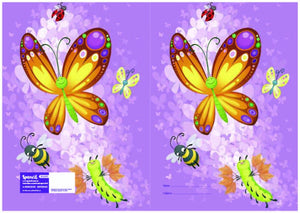 Book Cover Scrapbook Spencil Butterflies