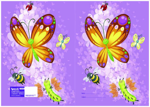 Book Cover Scrapbook Spencil Butterflies