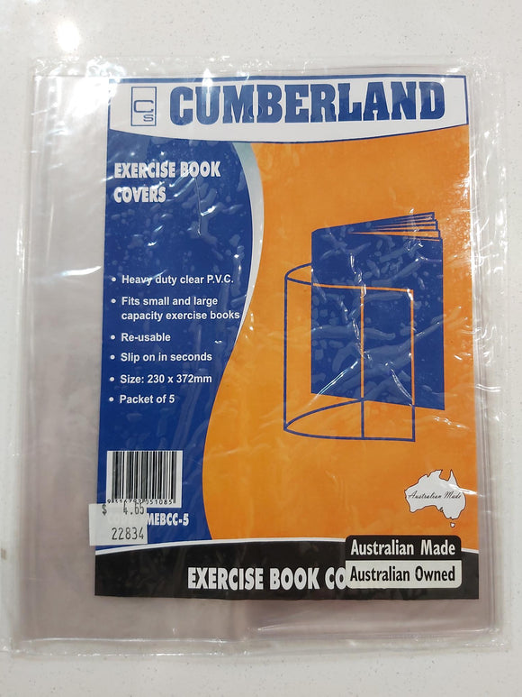 Book Cover 9x7 Cumberland Clear Pk of 5