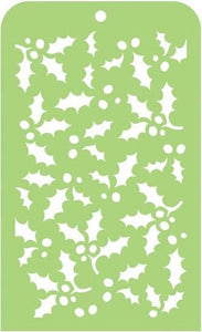 Template Kaisercraft Mini 3.5x5.5" Holly Leaves