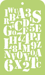 Template Kaisercraft Mini 3.5x5.5" Typography