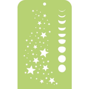 Template Kaisercraft Mini 3.5x5.5" Stars and Moon