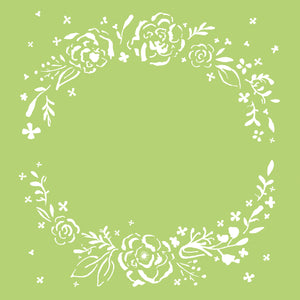 Template Kaisercraft 6x6" Floral Wreath