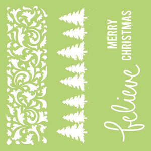 Template Kaisercraft 12x12" Christmas Borders