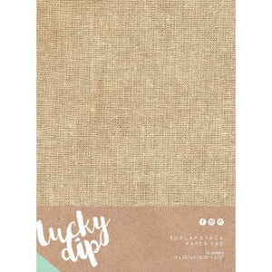 Burlap Stack Paper Pack Kaisercraft 21 x 29.7cm Pk10