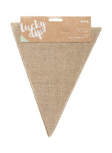 Burlap Flags Kaisercraft 8 x 10cm Pk4