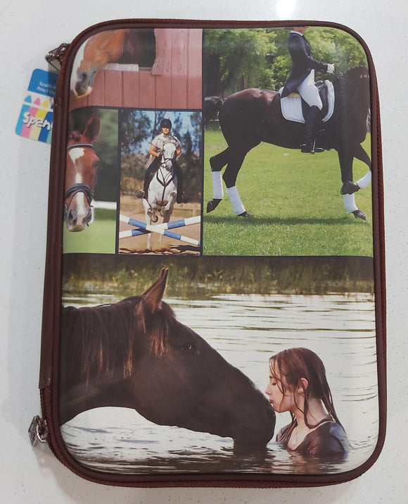 Pencil Case Spencil Hard Head Horses