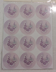 Stickers IPaper Envelope Seals Butterfly