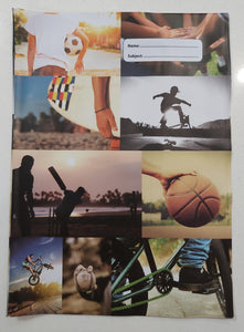 Book Cover A4 Spencil Sports Collage