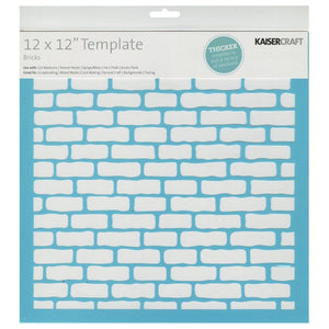 Template Kaisercraft 12x12" Bricks