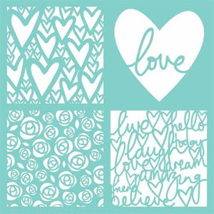 Template Kaisercraft 12x12" Love Quarters