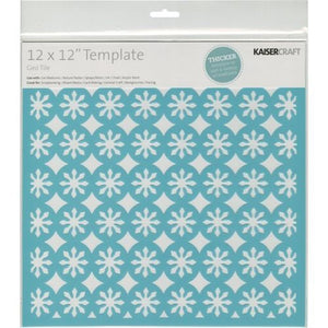 Template Kaisercraft 12x12" Geo Tile