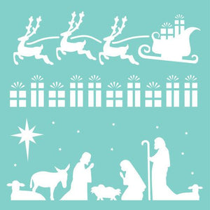 Template Kaisercraft 12x12" Christmas Strip