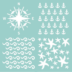 Template Kaisercraft 12x12" Nautical Quarters