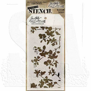 Stencil Tim Holtz Layering 4.125x8.5" Blossom