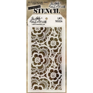 Stencil Tim Holtz Layering 4.125x8.5" Lace