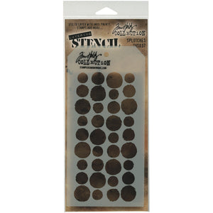 Stencil Tim Holtz Layering 4.125x8.5" Splotches