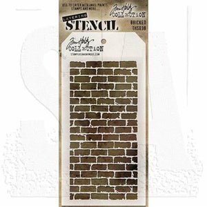 Stencil Tim Holtz Layering 4.125x8.5" Bricked