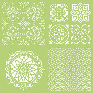 Template Kaisercraft 12x12" Intricate Tiles