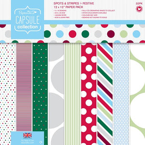 Paper Pack 12" Spots & Stripes