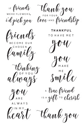 Stamp - Background Friend Sentiments