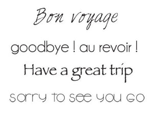 Stamp - Bon Voyage