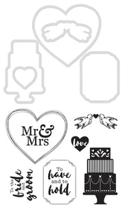 Die & Stamp Set Kaisercraft - Wedding