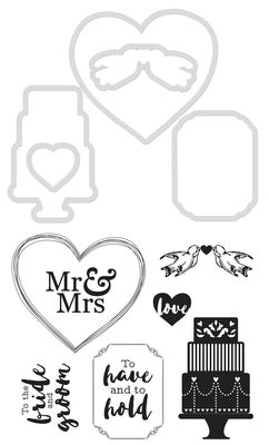 Die & Stamp Set Kaisercraft - Wedding