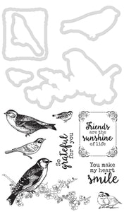 Die & Stamp Set Kaisercraft - Feathered Friends