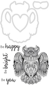 Die & Stamp Set Kaisercraft - Owl