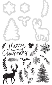 Die & Stamp Set Kaisercraft - Merry Christmas