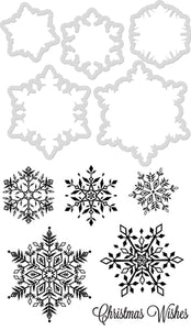 Die & Stamp Set Kaisercraft - Snowflakes