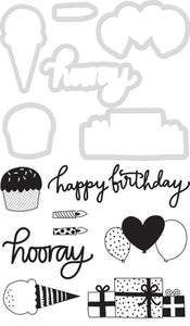 Die & Stamp Set Kaisercraft - Birthday