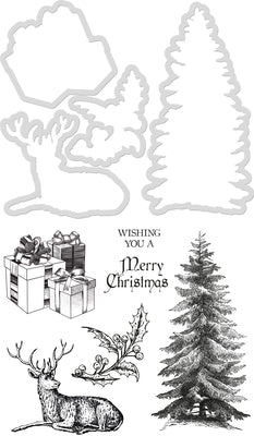 Die & Stamp Set Kaisercraft - Traditional Christmas