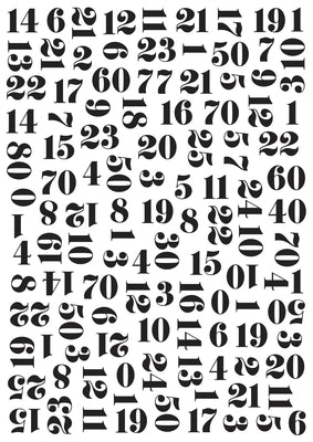 Embossing Folder - Numbers