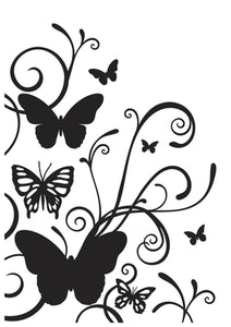 Embossing Folder - Butterfly Flourish