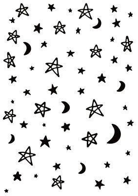 Embossing Folder - Moon & Stars