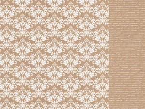 Paper Kaisercraft - Back to Basics Collection - Kraft Damask