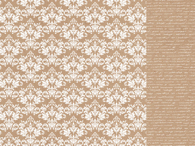 Paper Kaisercraft - Back to Basics Collection - Kraft Damask