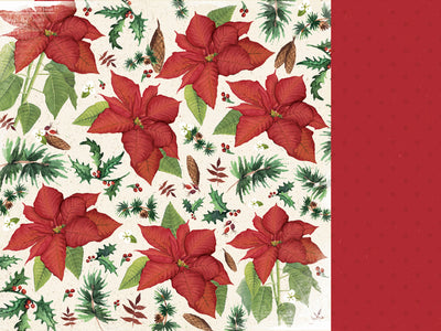 Paper Kaisercraft - Home for Christmas Collection - Poinsettia