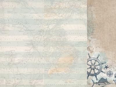 Paper Kaisercraft - High Tide Collection - Sea Map