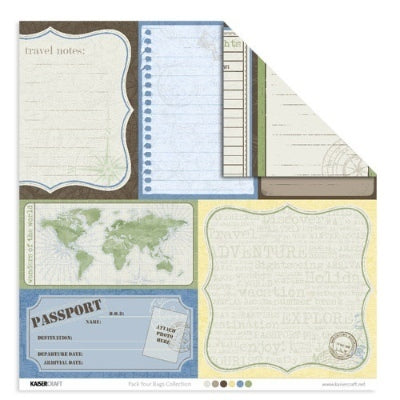 Paper Kaisercraft - Pack Your Bags Collection - Itinerary