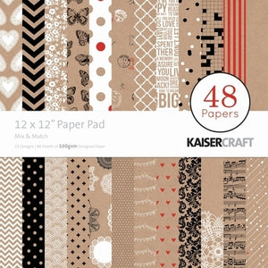 Paper Pad 12" Mix & Match