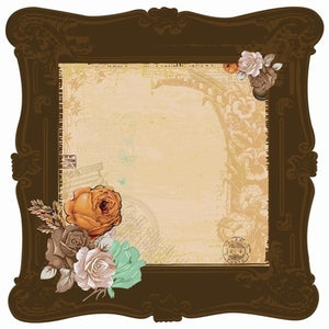 Paper Kaisercraft - Miss Empire Collection - Specialty Gloss Die Cut - Brass