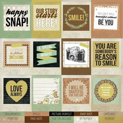 Paper Kaisercraft - Take Note Collection - Specialty Perforated - Snapshot